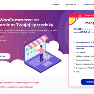 Hosting WooCommerce i PrestaShop